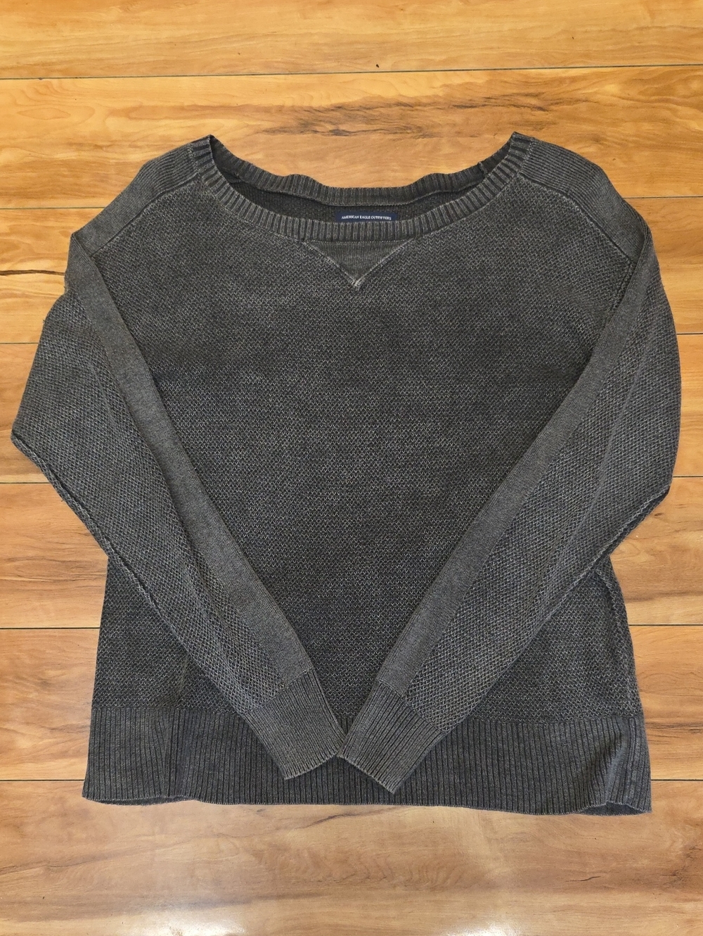 American Eagle Outfitters Lightweight Knit Pullover Sweater Gray Size XS